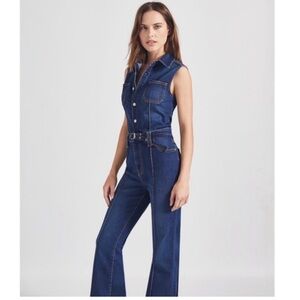 NWOT Current/Elliott Dark Blue Denim Overalls